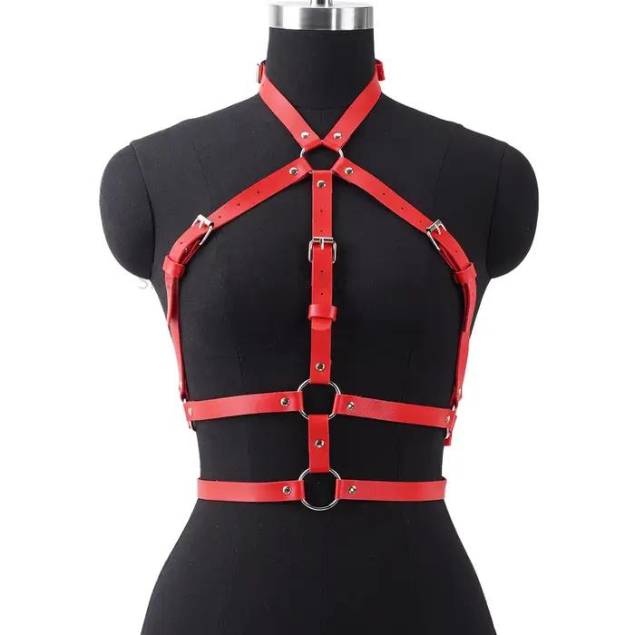 Ceinture de Bondage Punk tendance pour femmes, bretelles de Style de rue, ceinture décorative, corse