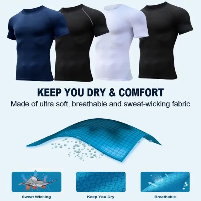 Chemises de compression à imprimé araignée pour hommes, t-shirt de course athlétique, t-shirts à séc