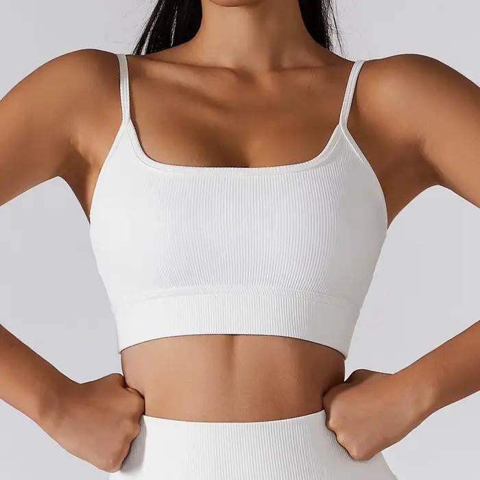 SOISOU-Soutien-Gorge de Yoga Respirant pour Femme, Brassière artificiel astique, Serré, Sans Couture