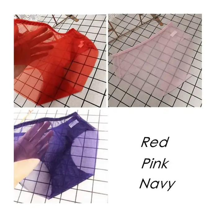 Culottes en maille souple pour femmes, 3 pièces, Lingerie érotique Sexy, slips transparents, sous-vê