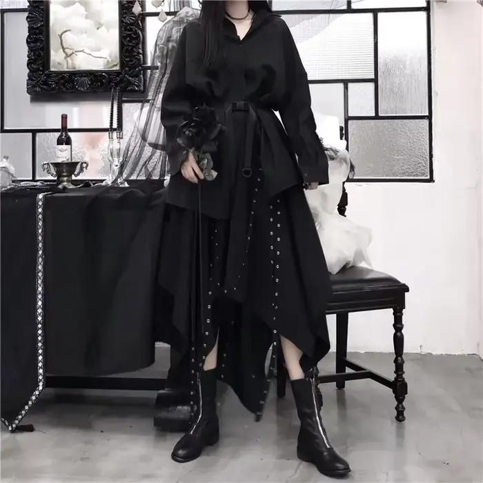 Jupe Steampunk gothique vintage victorienne pour femmes, jupe de fête pouvez-vous psy Hiphelicopter