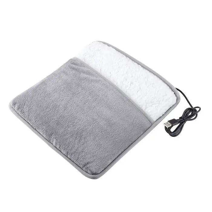Chauffe-pieds USB chauffe-pieds thermique coussin chauffant doux en peluche couvre-pied chaud chauff