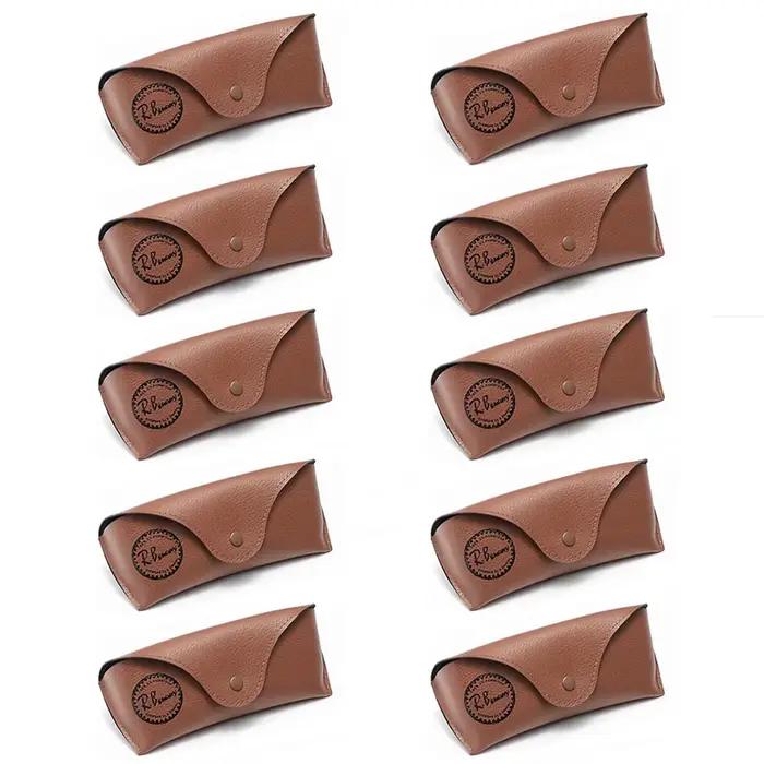 Étui à lunettes souple en cuir pour hommes et femmes, boîte à lunettes, sac de protection, accessoir