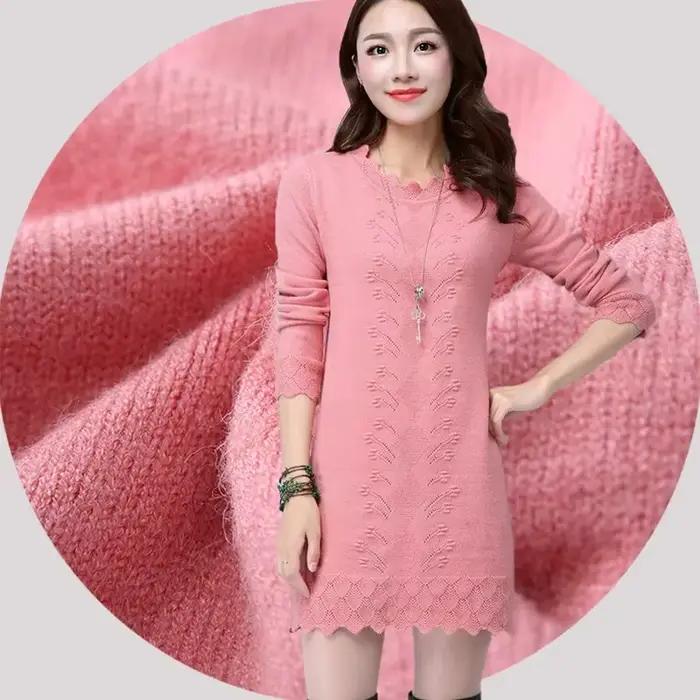 Pull long en tricot à manches longues pour femmes, pulls pour femmes, pull d'hiver, vêtements d'auto