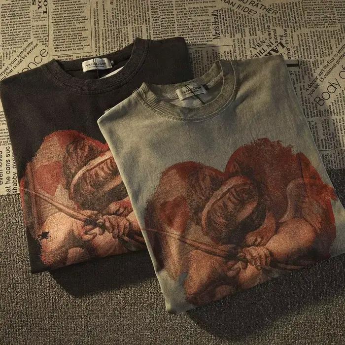 Sweat-shirt Y2K Retro Europe Love Angel Print, Hip Hop Cool Streetwear, Pull Respzed, Dark Goth, Y-H