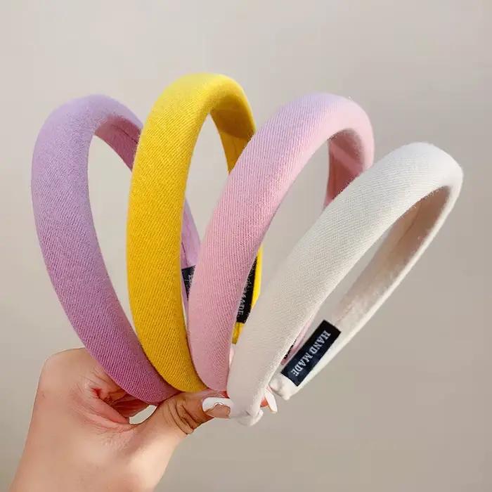 Nouveaux Bandeaux en Lin Colorés pour Femmes et Filles – Accessoires de Mode pour Cheveux, Serre-têt