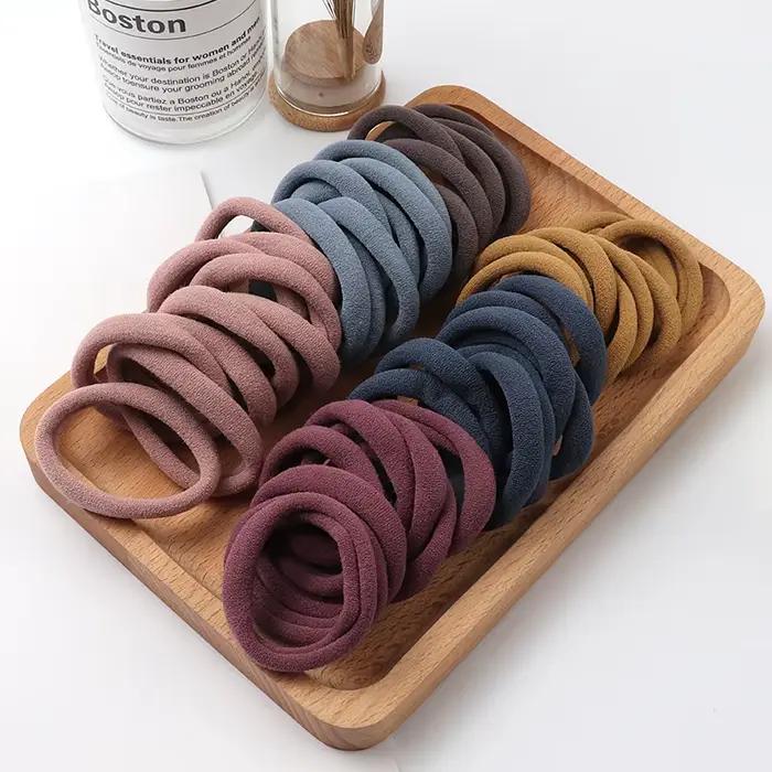 Bandes élastiques en caoutchouc de nylon pour filles, accessoires pour cheveux, porte-queue de cheva
