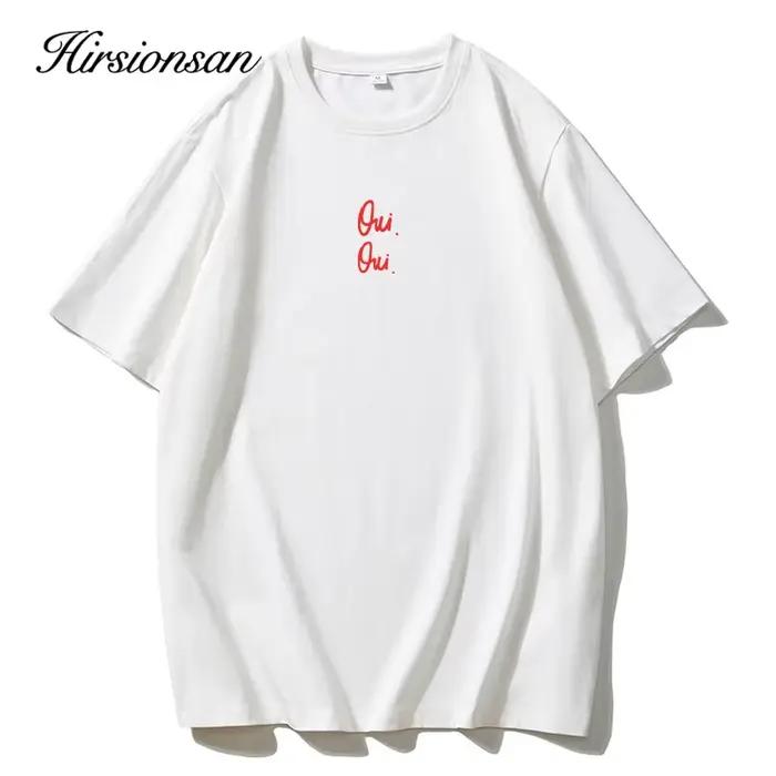 Hirsionsan-T-shirt manches courtes femme, vintage, en molleton et lettres imprimées, coton doux, été