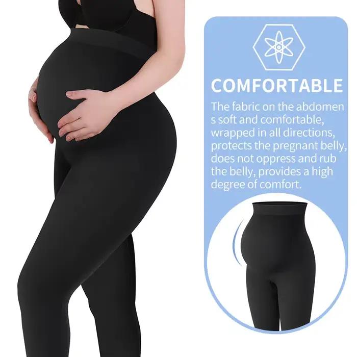 Leggings de maternité taille haute pour femmes enceintes, soutien du ventre, pantalon slim de grosse