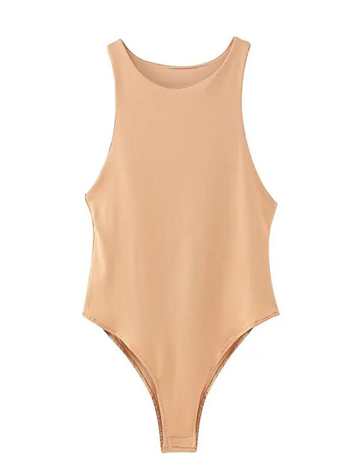 Été solide sexy moulante femmes body femme 8 couleur vert mince body décontracté chic dame club cour