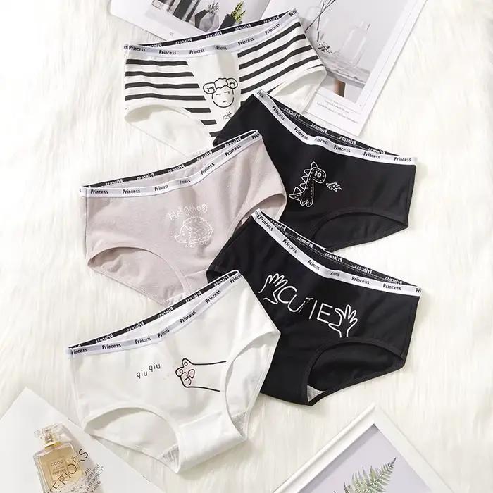 IEUHIA – culottes en coton pour femmes, sous-vêtements à taille moyenne, doux et respirants, slips d
