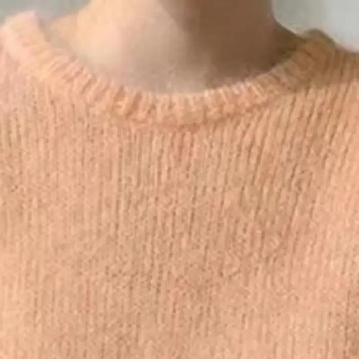 Tricots à manches courtes et col rond pour femmes, pulls décontractés, simple, tout match, paresseux