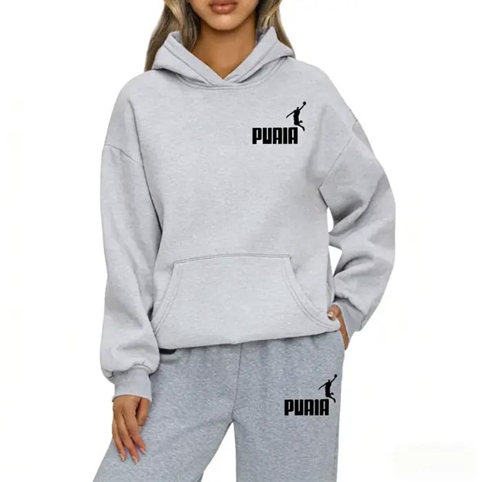 Ensemble de vêtements de sport pour femme, sweat-shirt à capuche coupe-vent et chaud pour cyclisme e