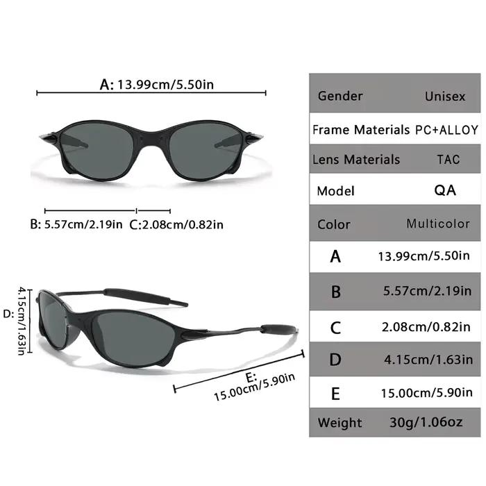 Lunettes de soleil polarisées pour hommes et femmes, monture métallique, Protection UV, pour Sports