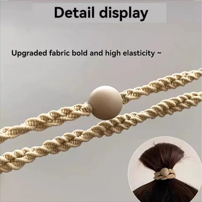 Lot de 10 élastiques à cheveux en cuir pour femme, pour queue de cheval haute, accessoires capillair