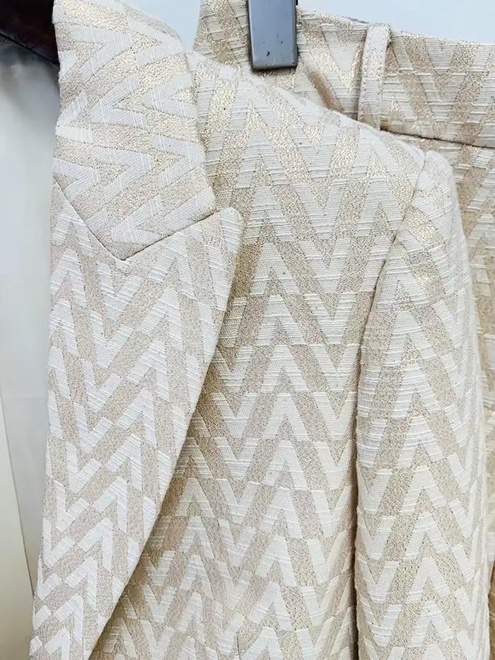 HIGH STREET Nouvelle Collection 2026 Ensemble de Costume de Créateur pour Femme, Blazer et Pantalon