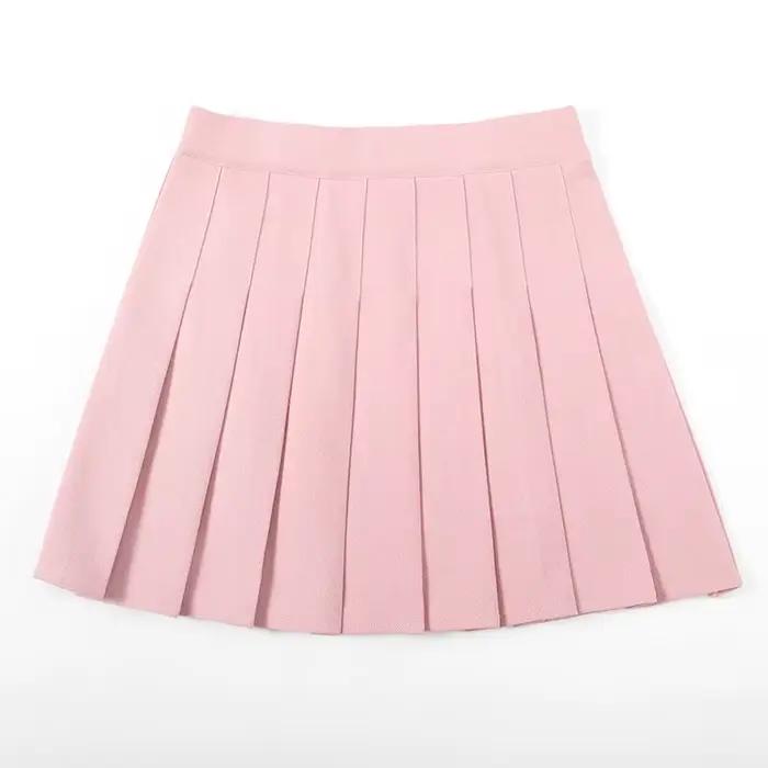 Sans Shorts femmes jupes taille haute a-ligne femme jupe plissée mode d'été femme Mini Harajuku dame