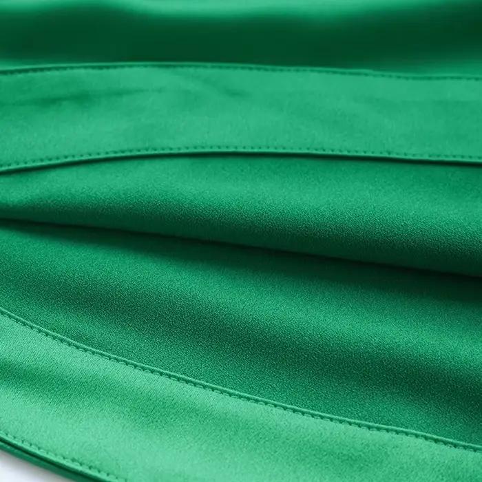 Mini jupe taille haute en Satin pour femmes, tenue Chic élégante, Slim, ligne a, hanche, moulante, S