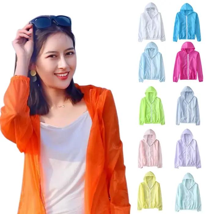 Manteau de Protection solaire respirant à séchage rapide pour femmes et hommes, manteaux légers pour