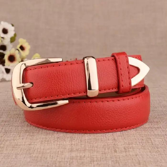 Ceinture de pantalon en cuir pour femmes, tendance, blanche, mode, haute qualité, solide, Vintage, b