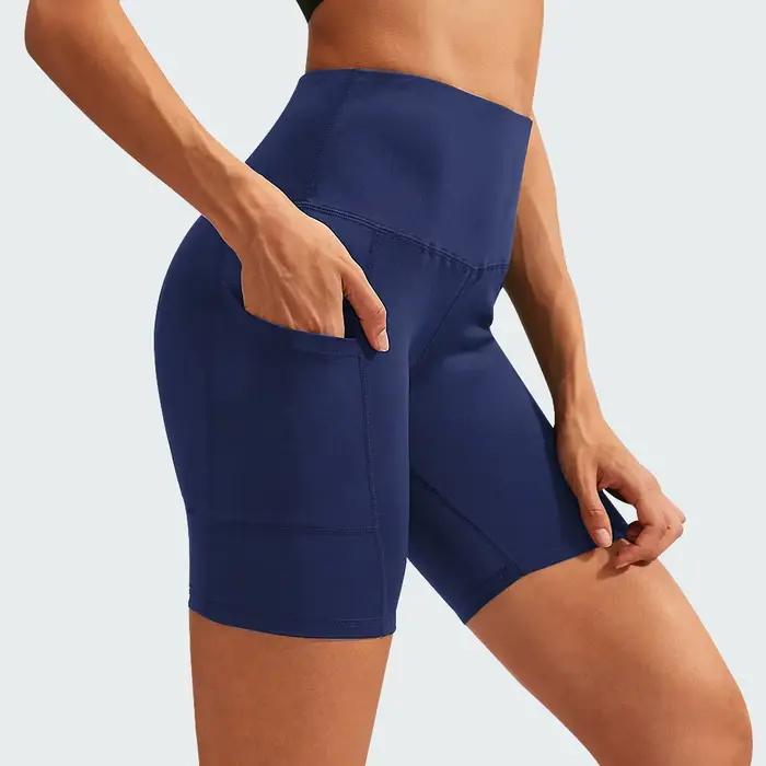 Femmes Yoga Shorts taille haute entraînement Shorts de gymnastique Fitness Yoga ascenseur bout à bou