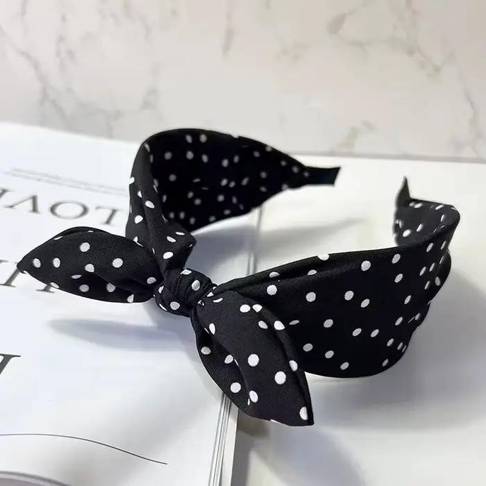 1 pièce, nouveau bandeau rouge vintage pour femme; Bandeau à nœud polyvalent avec bord large ; Acces