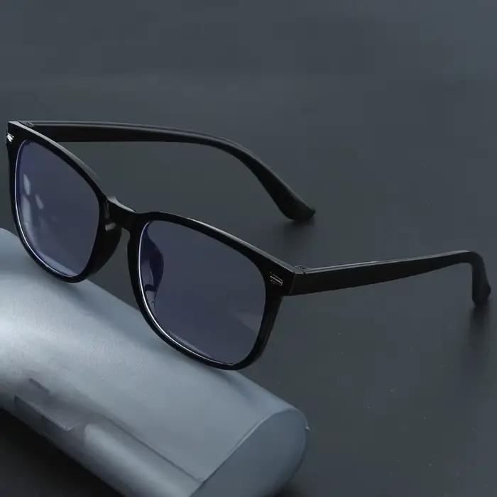Lunettes Anti-lumière bleue à rivets carrés, 1 pièce, pour les déplacements quotidiens, lunettes à l