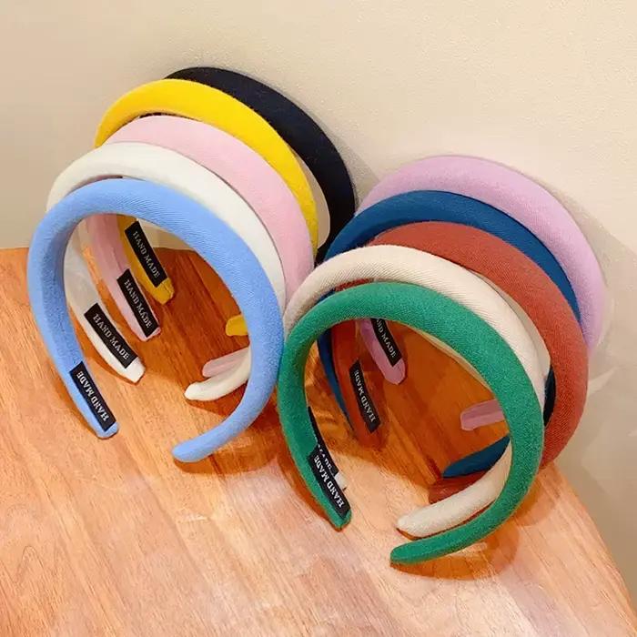 Nouveaux Bandeaux en Lin Colorés pour Femmes et Filles – Accessoires de Mode pour Cheveux, Serre-têt