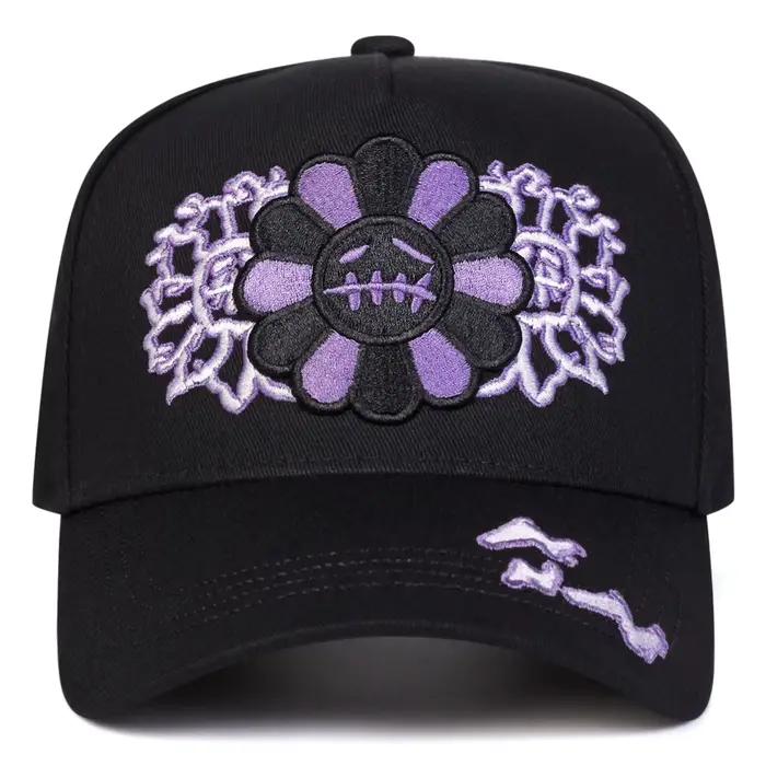 Casquettes de baseball unisexes brodées tournesol, ajustables, décontractées, pour le printemps et l