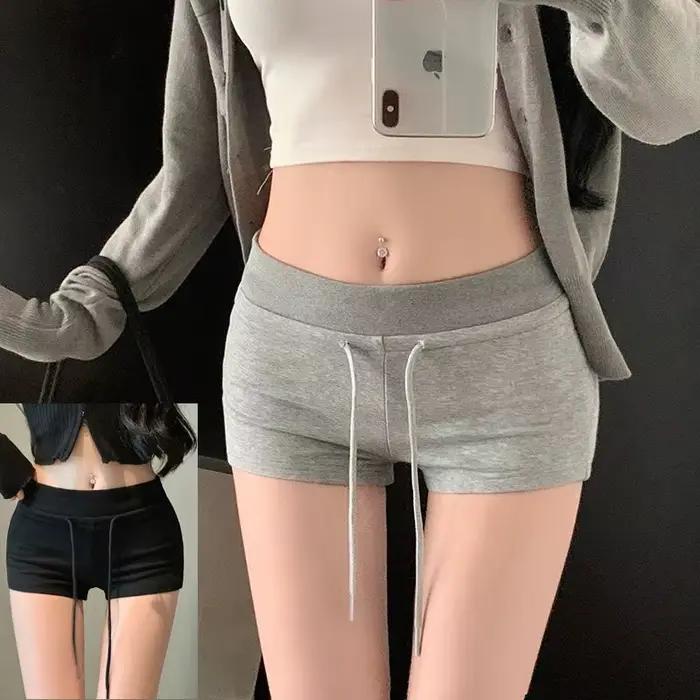 1 pièces printemps été femmes coupe ajustée élasticité court femme taille basse Shorts d'entraînemen