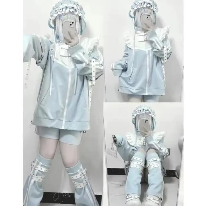 vêtements d'extérieur,pull hiver femme,stitch disney Sweats à capuche patchwork Stitch pour femmes,