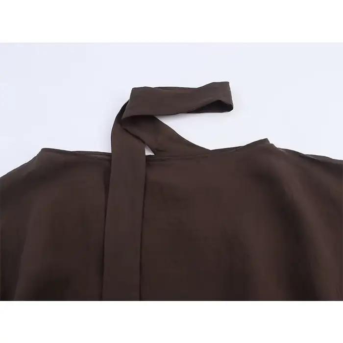Nouvelle collection Été 2026 : Capes et vestes amples et courtes pour femmes, avec écharpe à rivets,