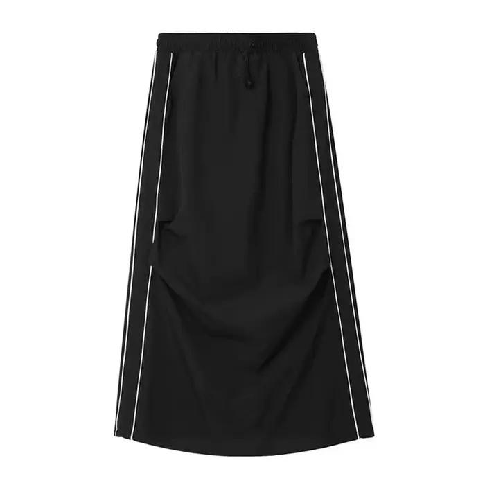 Jupes Maxi pour femmes, Harajuku Y2k, droites, Chic, assorties avec tout, taille basse, vêtements St