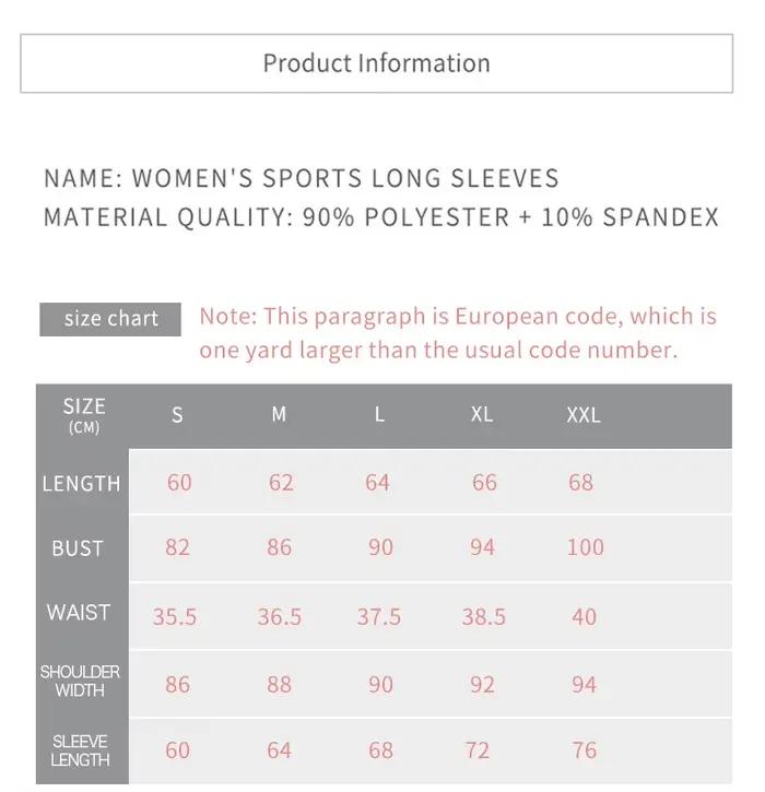 Femmes à manches longues dessus de Yoga Fitness haut de Yoga haut de sport tenue de sport pour les f