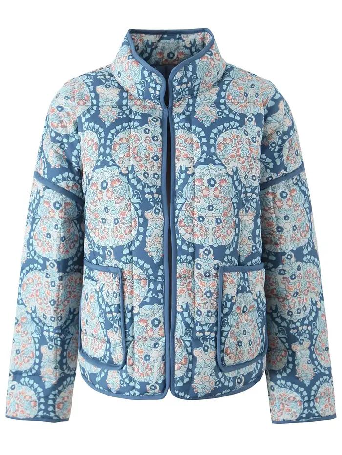 Pouvez-vous psylady-Veste rembourrée à manches longues pour femmes, Streetwear chic, Boho Floral, Co