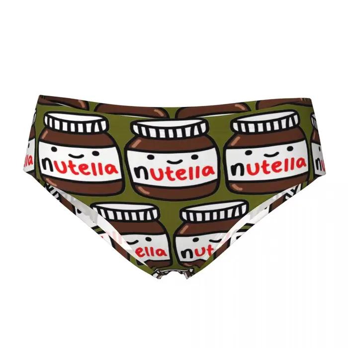 Slip Nutella personnalisé, slip confortable pour femmes, sous-vêtements respirants