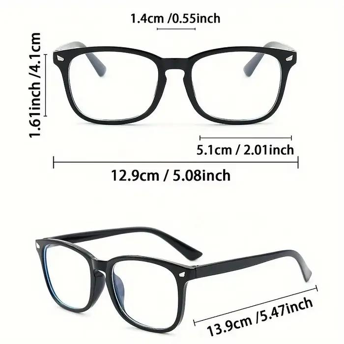 Lunettes Anti-lumière bleue à rivets carrés, 1 pièce, pour les déplacements quotidiens, lunettes à l