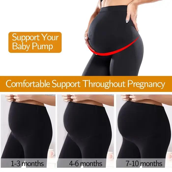 Leggings de maternité sur le ventre, pantalons de grossesse, collants de soutien du ventre taille ha
