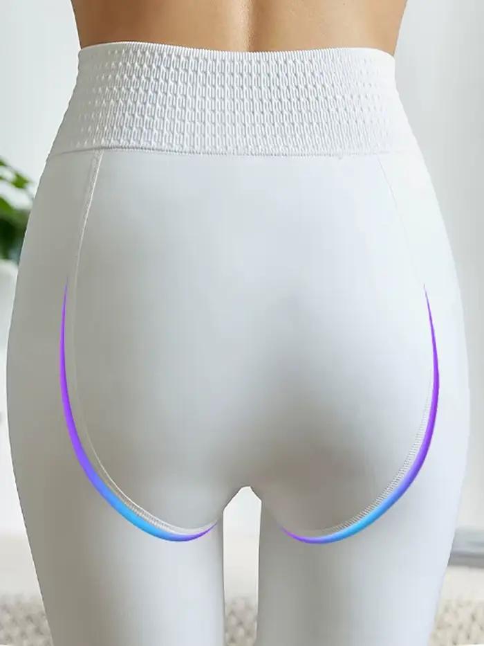 Femmes hiver Leggings blanc taille haute serré chaud Legging entraînement épais thermique collants S