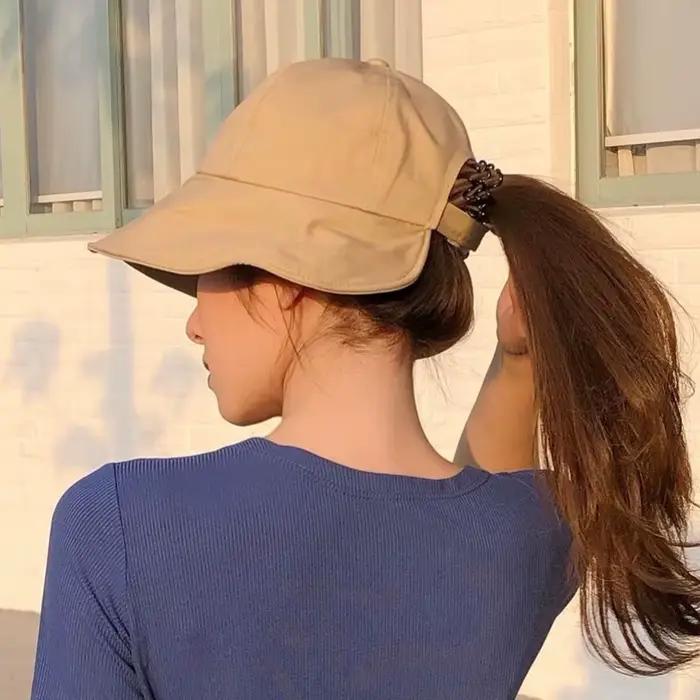 Chapeau de pêcheur pare-soleil en forme de dôme pour femmes, version coréenne, chapeau d'été en Velc
