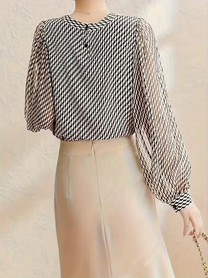 Printemps été chemises en mousseline de soie élégantes femmes Blouses pour un Look Chic mode dames h