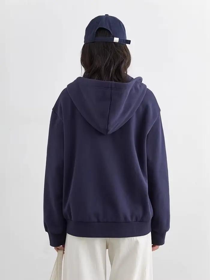 CHIC VEN coréen femmes sweats ample décontracté nouveau à capuche femme haut cordon dames veste pola