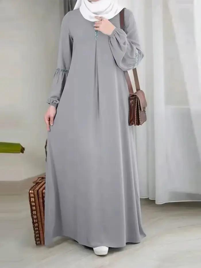 Abaya à manches longues pour femmes musulmanes, mode arabe, moyen-orient, Dubaï, marocain, robe de s