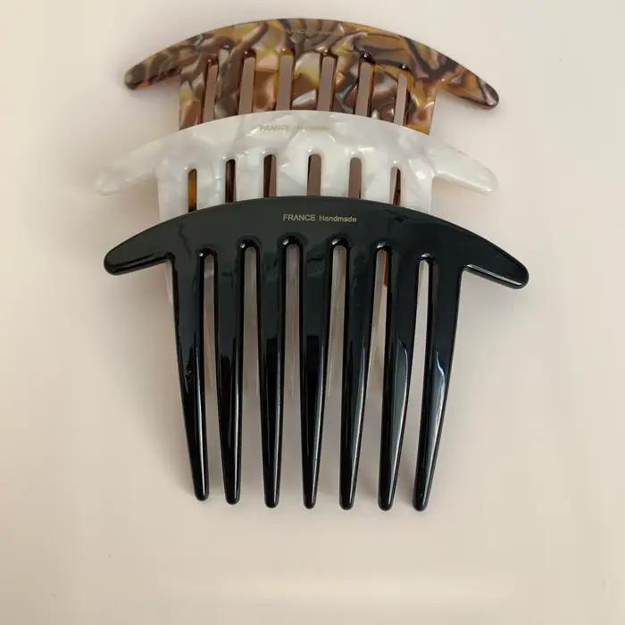 Épingle à cheveux française en forme de U, avec peigne à tête de boulette de viande, moderne, Simple