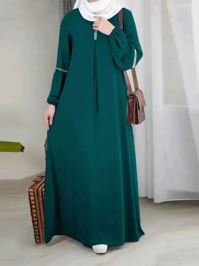 Abaya à manches longues pour femmes musulmanes, mode arabe, moyen-orient, Dubaï, marocain, robe de s