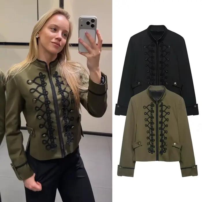 ZYIG Nouvelle Collection Printemps 2026 – Veste de Costume Élégante pour Femme avec Épaulettes Rembo