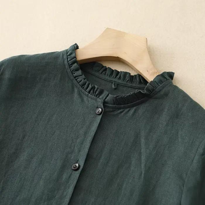 Robes longues vintage en coton pour femmes, style coréen décontracté et élégant, pour le bureau, vêt