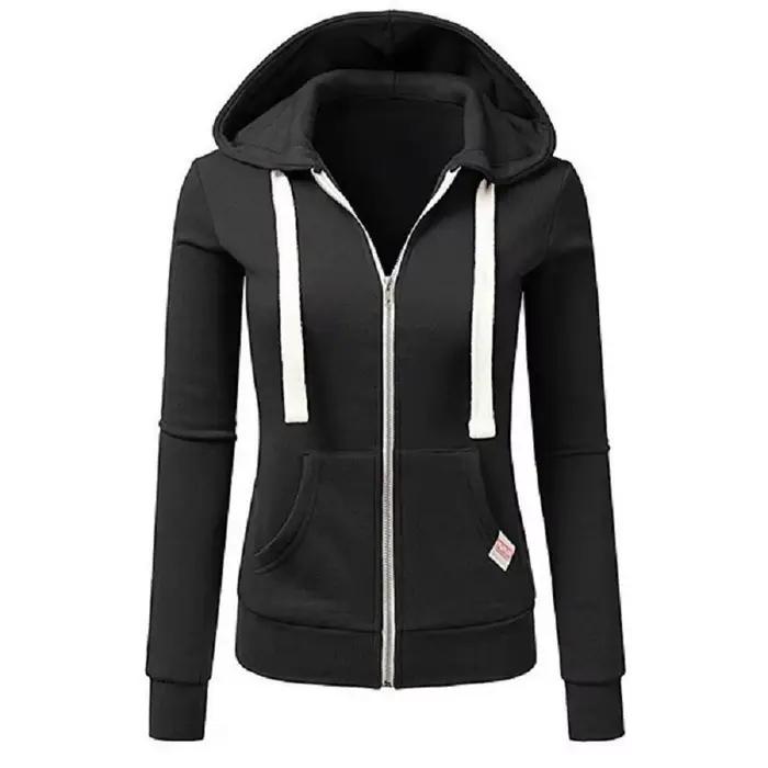 Sweat à capuche de sport personnalisé pour femmes, nouvelle mode automne/hiver, manches longues, cor