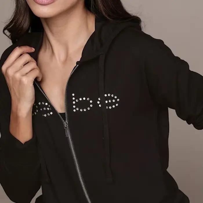 Sweat à capuche surdimensionné imprimé bébé biscuits pour femme, sweats à capuche zippés vintage, jo