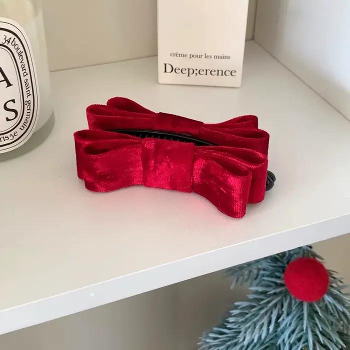 Lystrfac nouvelle couleur unie mode tissu arc banane pinces à cheveux épingle à cheveux pour les fem
